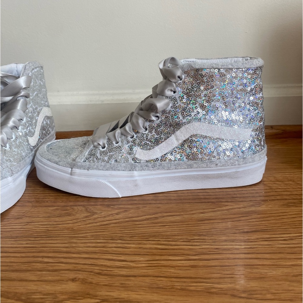 Custom silver vans
